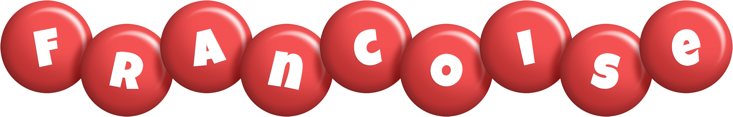 Francoise candy-red logo