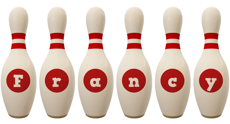 Francy bowling-pin logo