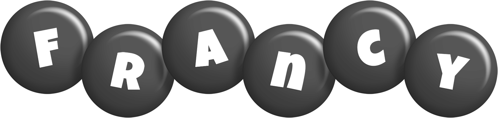 Francy candy-black logo