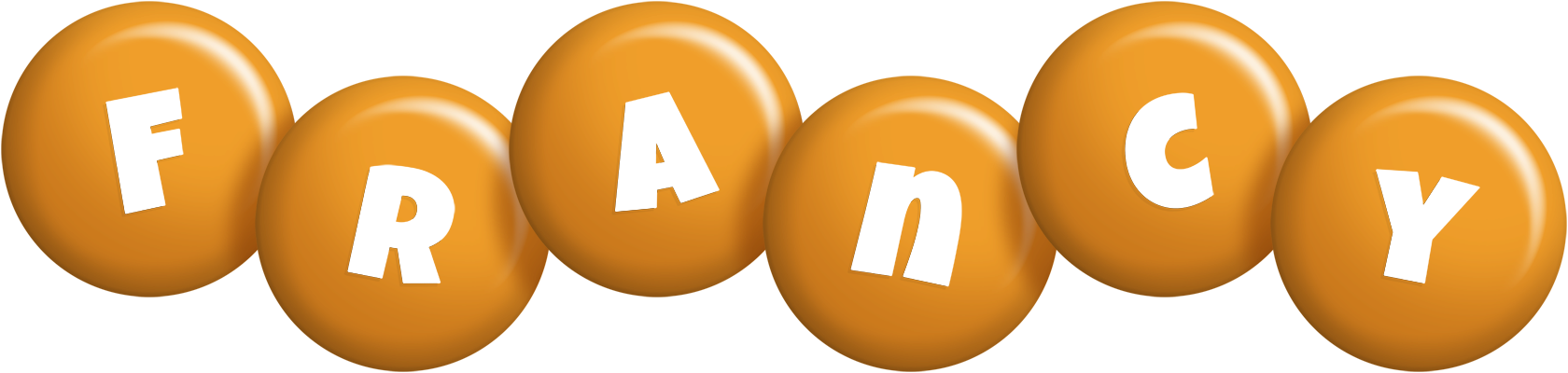 Francy candy-orange logo