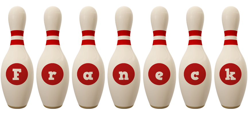 Franeck bowling-pin logo