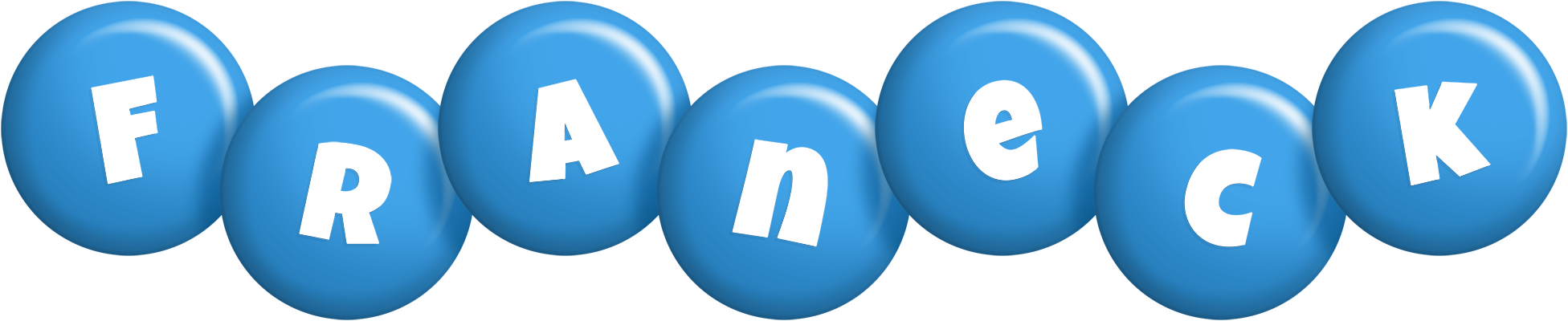 Franeck candy-blue logo