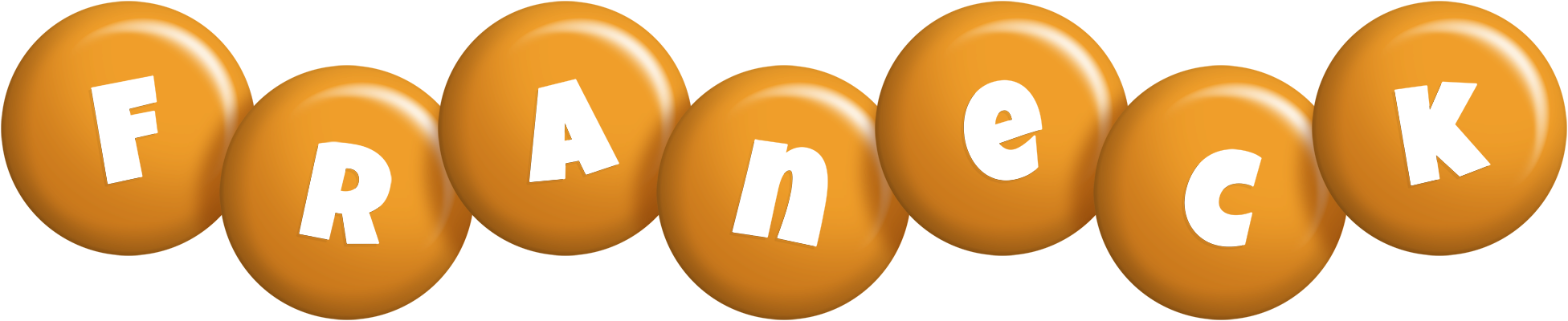 Franeck candy-orange logo
