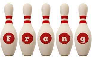 Frang bowling-pin logo