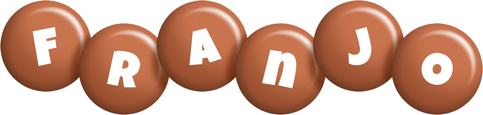 Franjo candy-brown logo