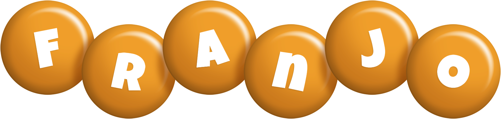 Franjo candy-orange logo