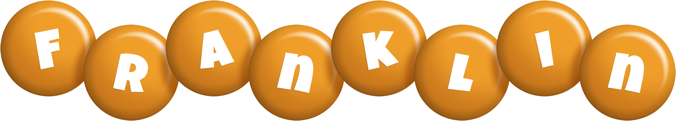 Franklin candy-orange logo