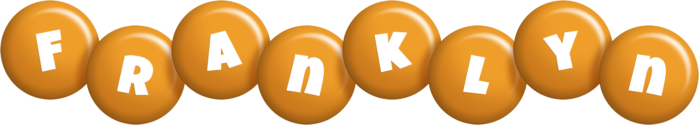 Franklyn candy-orange logo