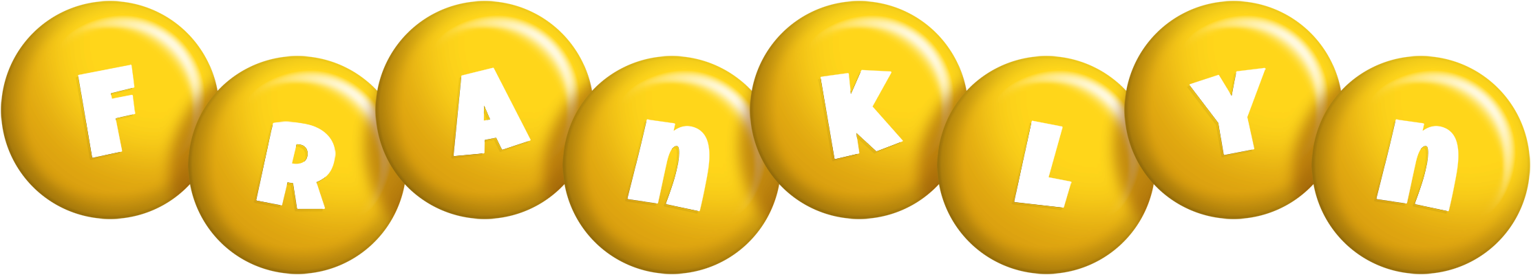 Franklyn candy-yellow logo