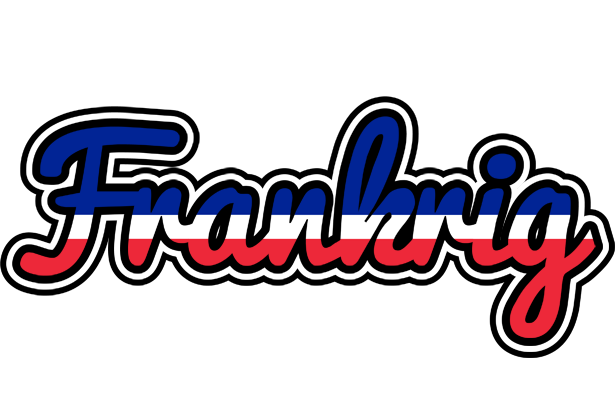 FRANKRIG logo effect. Colorful text effects in various flavors. Customize your own text here: https://www.textgiraffe.com/logos/france/