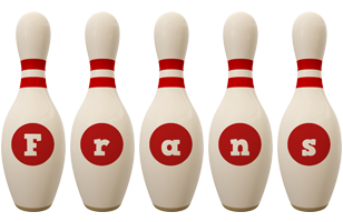 Frans bowling-pin logo