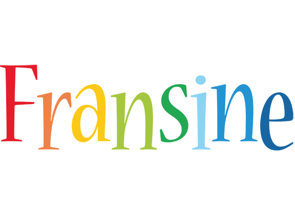 Fransine birthday logo