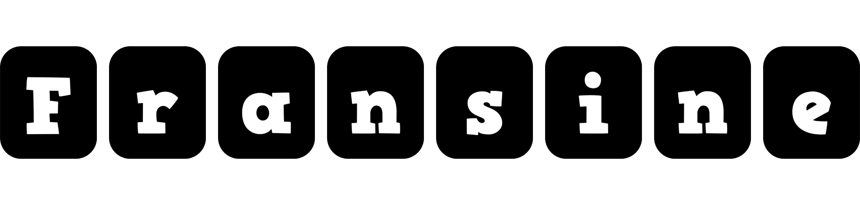 Fransine box logo