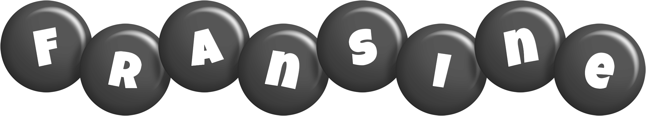 Fransine candy-black logo
