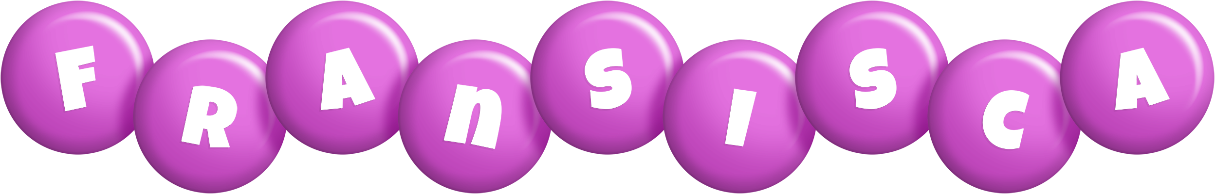 Fransisca candy-purple logo