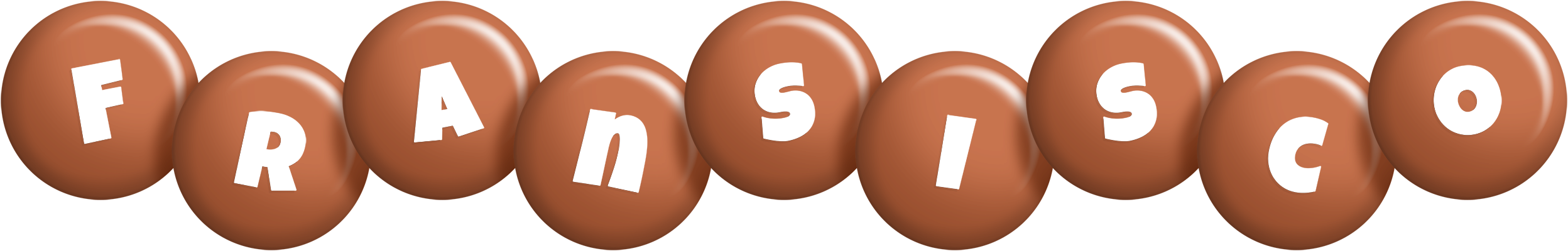 Fransisco candy-brown logo