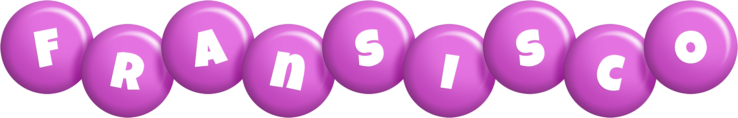 Fransisco candy-purple logo