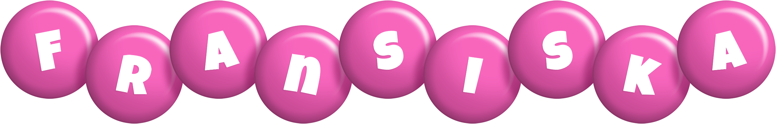 Fransiska candy-pink logo