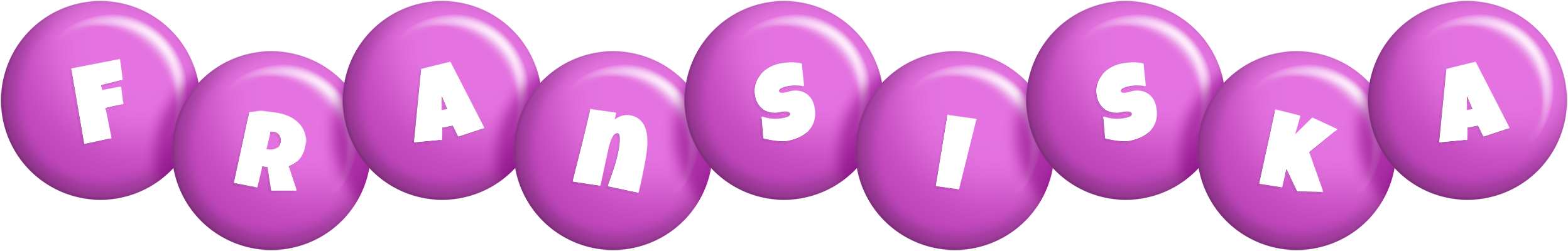 Fransiska candy-purple logo