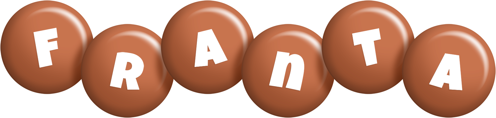Franta candy-brown logo