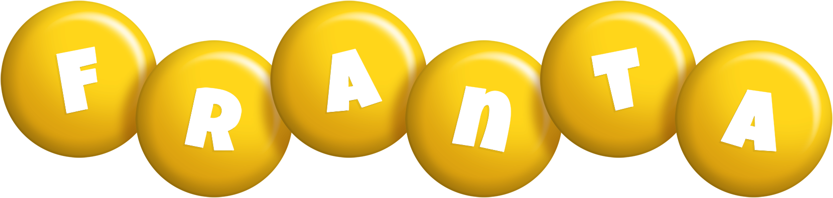Franta candy-yellow logo