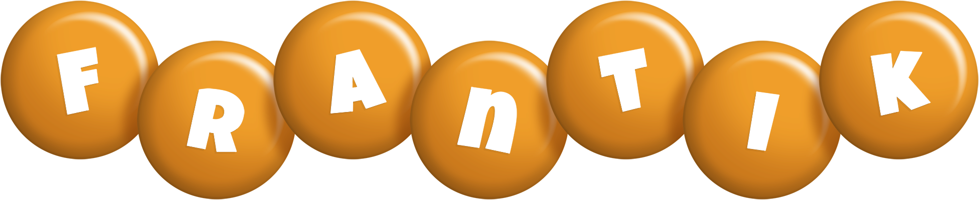 Frantik candy-orange logo