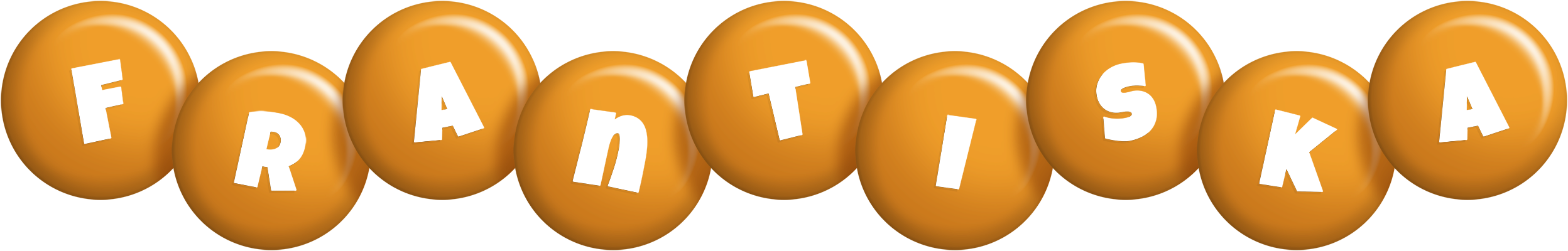 Frantiska candy-orange logo