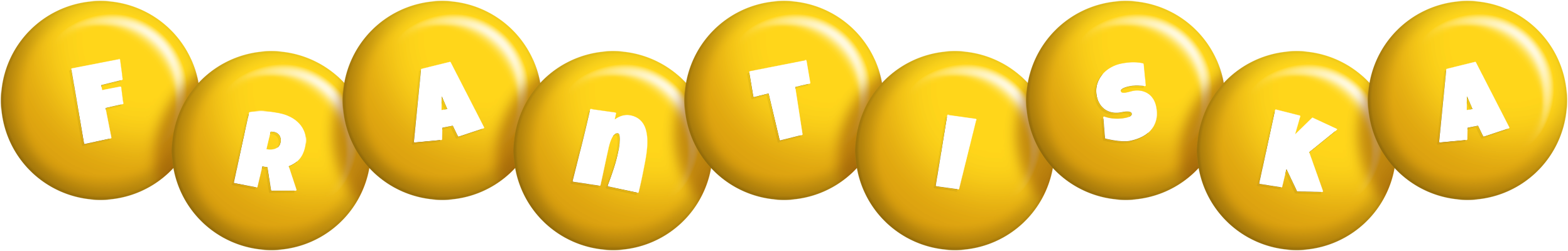 Frantiska candy-yellow logo