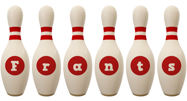 Frants bowling-pin logo