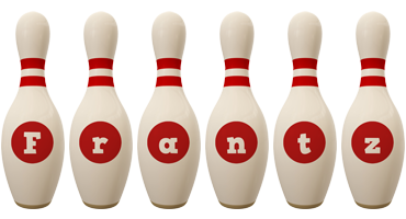 Frantz bowling-pin logo