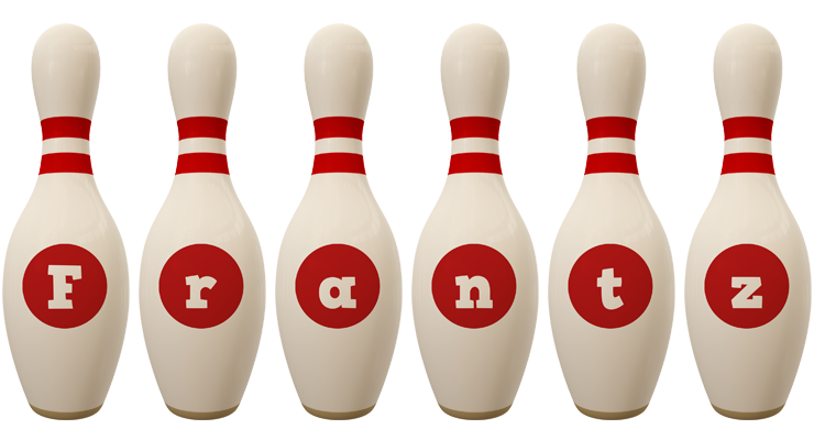 Frantz bowling-pin logo