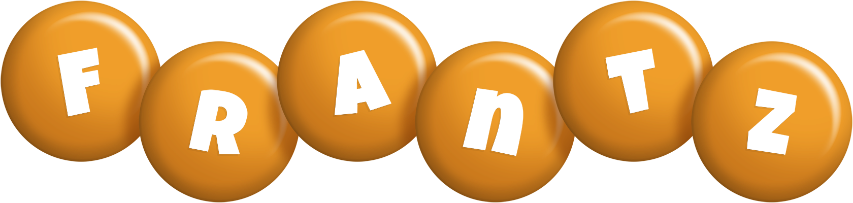 Frantz candy-orange logo