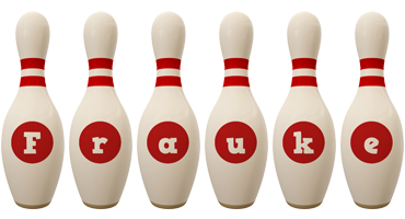 Frauke bowling-pin logo