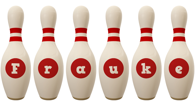 Frauke bowling-pin logo