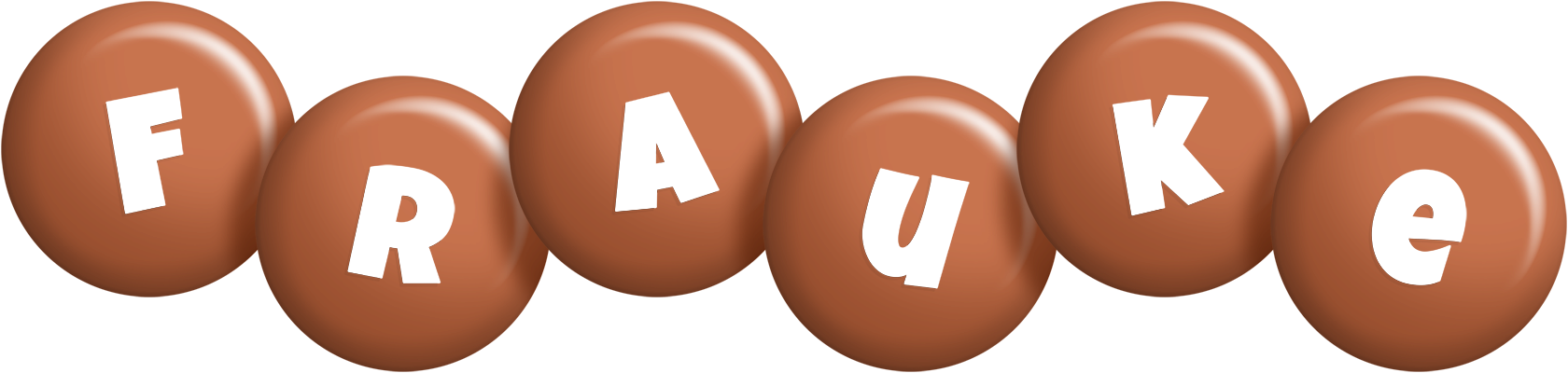 Frauke candy-brown logo