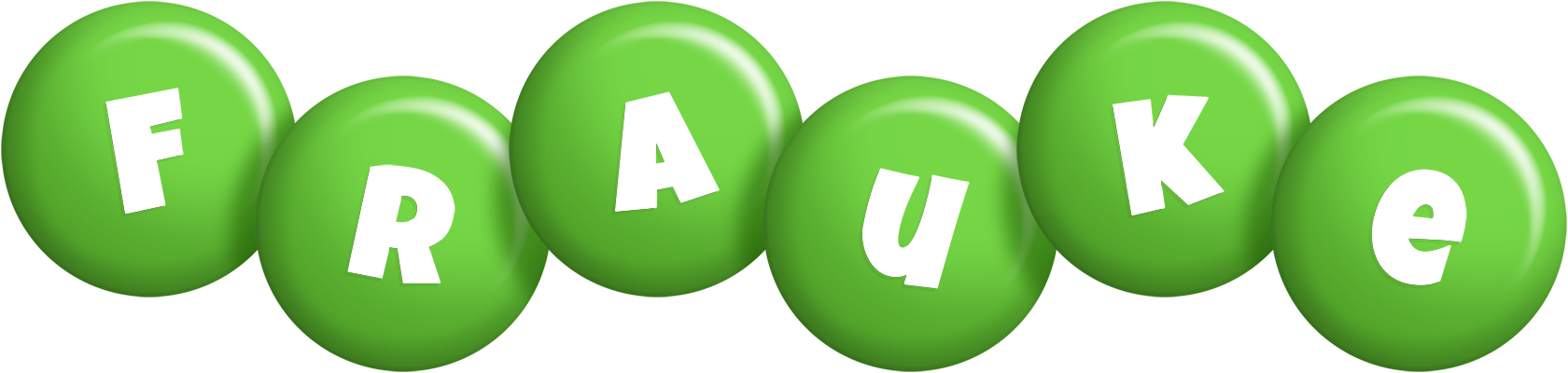 Frauke candy-green logo
