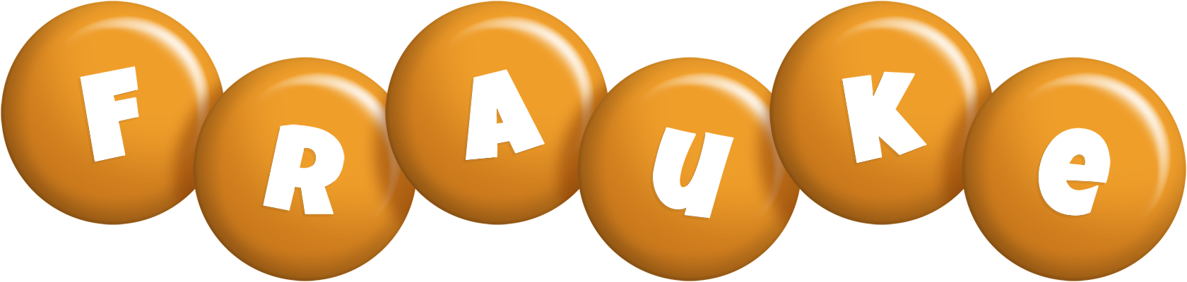 Frauke candy-orange logo