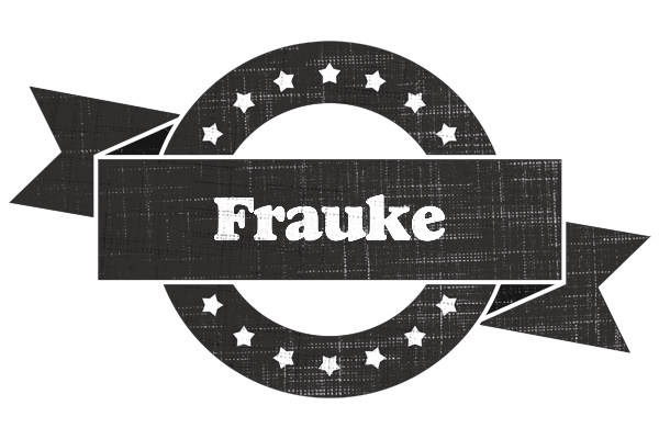 Frauke grunge logo