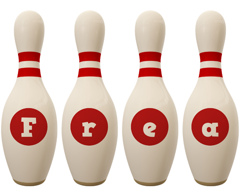 Frea bowling-pin logo