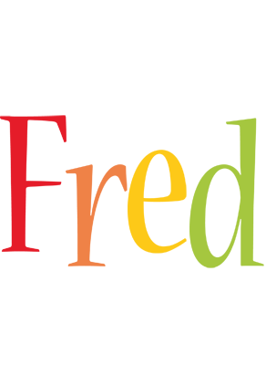 Fred birthday logo