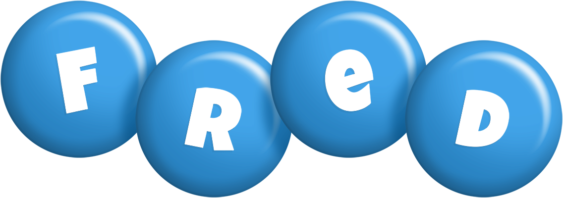 Fred candy-blue logo
