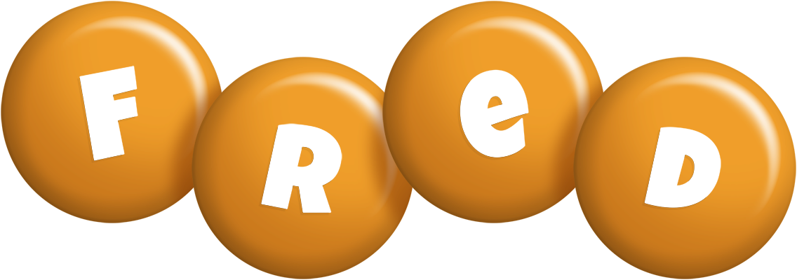 Fred candy-orange logo