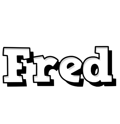 Fred snowing logo