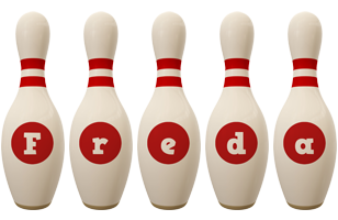 Freda bowling-pin logo