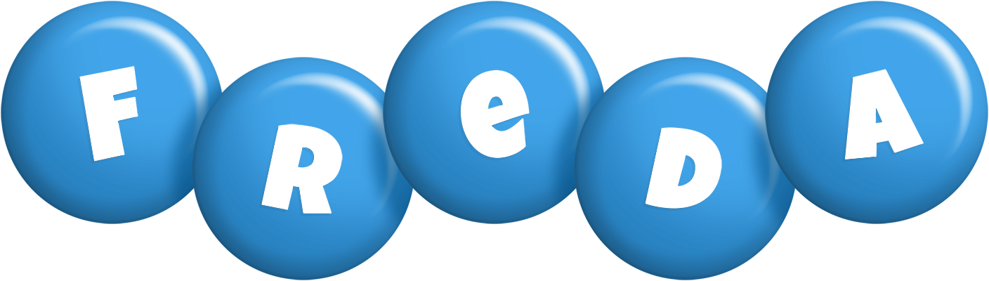 Freda candy-blue logo