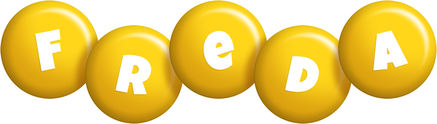 Freda candy-yellow logo