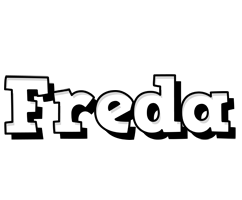 Freda snowing logo