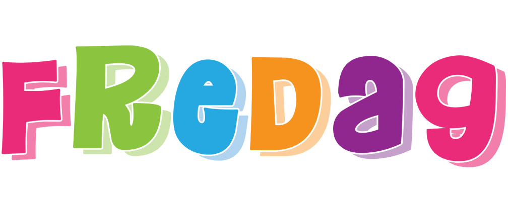 FREDAG logo effect. Colorful text effects in various flavors. Customize your own text here: https://www.textgiraffe.com/logos/friday/