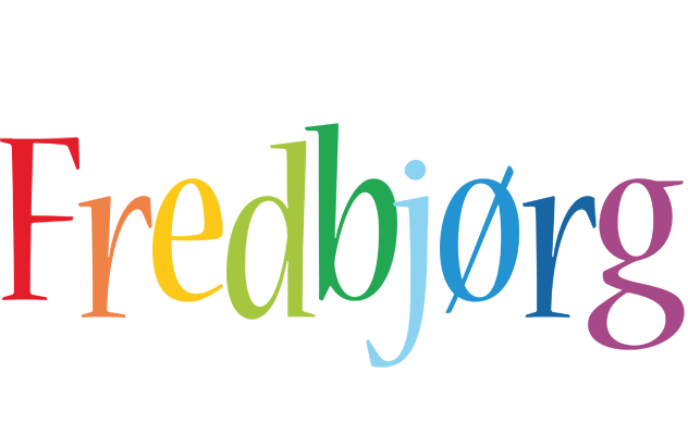 Fredbjørg birthday logo