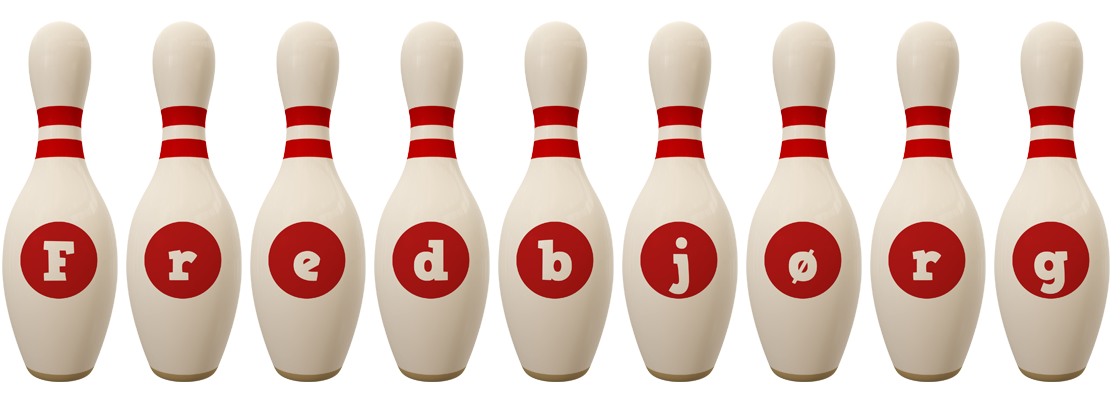 Fredbjørg bowling-pin logo